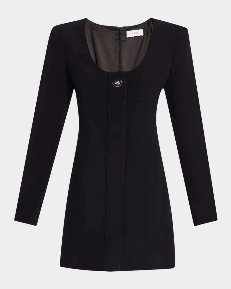 Elena Long-Sleeve Mini Dress